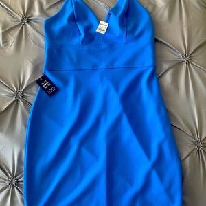 Blue Spaghetti Strap Dress